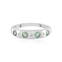 Anello in argento con Cianite Menta