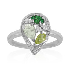 Anello in argento con Ametista Verde
