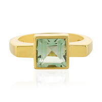 Anello in argento con Ametista Verde