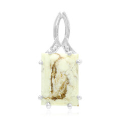 Ciondolo in argento con Magnesite