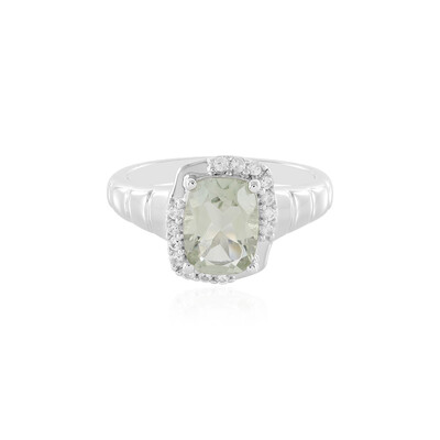 Anello in argento con Ametista Verde