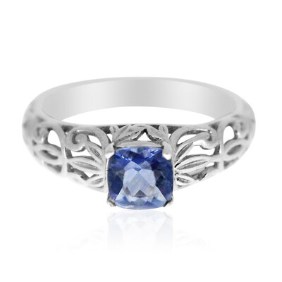 Anello in argento con Fluorite Cangiante