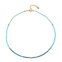 Collana in argento con Apatite Blu Neon