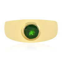 Anello in argento con Diopside Russo