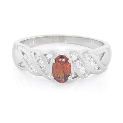 Anello in argento con Granato Malaya