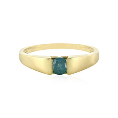 Anello in oro con Diamante Blu I3
