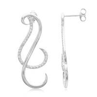 Orecchini in argento con Zaffiro Bianco