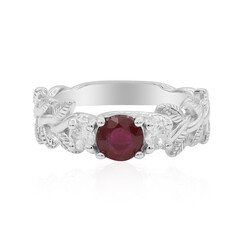 Anello in argento con Rubino del Madagascar