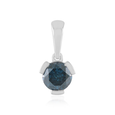 Ciondolo in oro con Diamante Blu I2