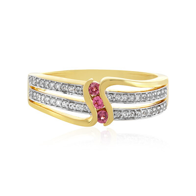 Anello in argento con Spinello Rosa