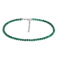 Collana in argento con Malachite
