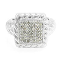 Anello in argento con Diamante Champagne