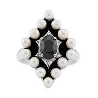 Anello in argento con Spinello Nero (Remy Rotenier)