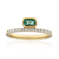 Anello in oro con Smeraldo Zambia AAA (CIRARI)