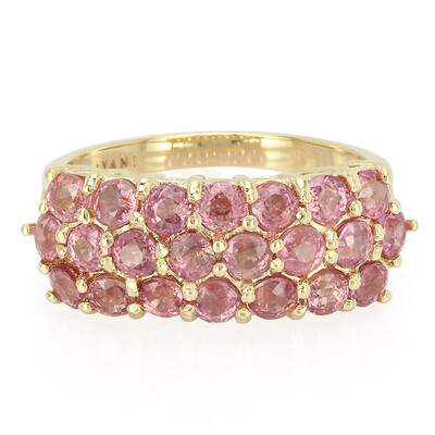 Anello in oro con Zaffiro Padparadscha (non riscaldato) (AMAYANI)
