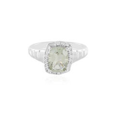 Anello in argento con Ametista Verde