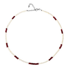 Collana in argento con Rubino