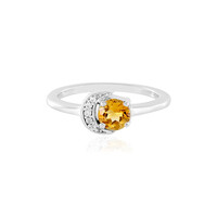 Anello in argento con Citrino