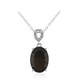 Collana in argento con Quarzo Fumè