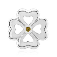 Charm in argento con Zaffiro Giallo
