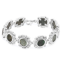Bracciale in argento con Moneta Antica