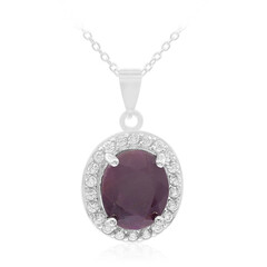 Collana in argento con Rubino