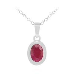 Collana in argento con Rubino