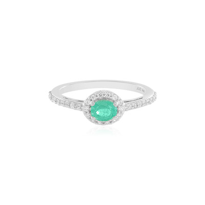 Anello in argento con Smeraldo Russo