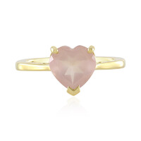Anello in argento con Quarzo Rosa