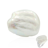Anello in argento con Perla di Acqua Dolce (TPC)