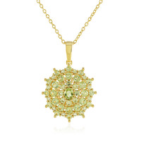 Collana in argento con Peridoto