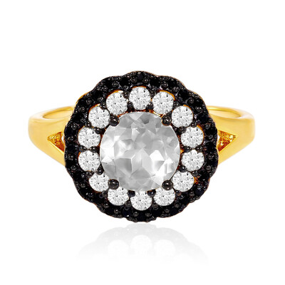 Anello in argento con Topazio Bianco
