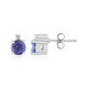 Orecchini in argento con Tanzanite