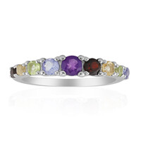 Anello in argento con Ametista Zambiana