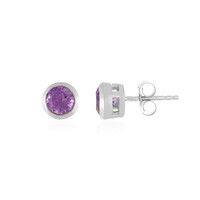 Orecchini in argento con Ametista Rose de France