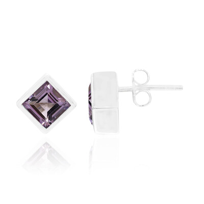 Orecchini in argento con Ametista Rose de France (MONOSONO COLLECTION)