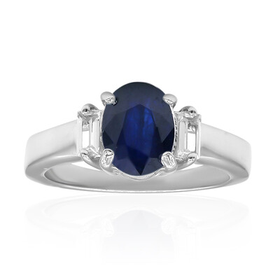 Anello in argento con Zaffiro Blu