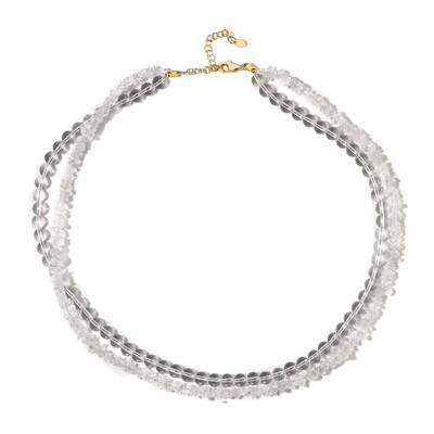 Collana in argento con Quarzo Bianco