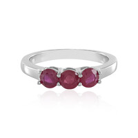 Anello in argento con Rubino del Madagascar