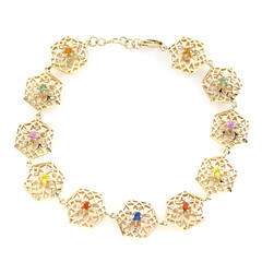 Bracciale in oro con Zaffiro Blu (Ornaments by de Melo)