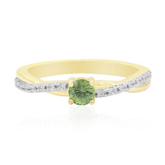Anello in oro con Demantoide del Madagascar
