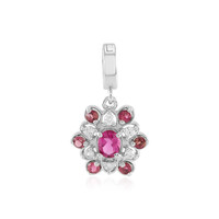 Ciondolo in argento con Rubellite