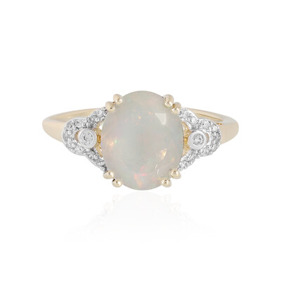 Anello in oro con Opale di Welo AAA