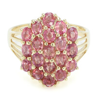 Anello in oro con Zaffiro Padparadscha (non riscaldato) (AMAYANI)