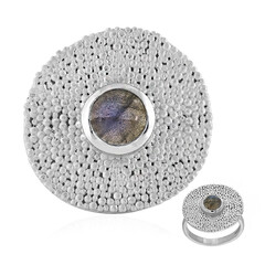 Anello in argento con Labradorite