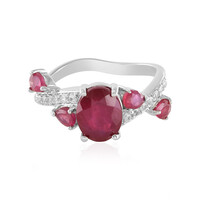 Anello in argento con Rubino del Madagascar