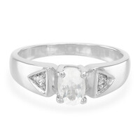 Anello in argento con Goshenite