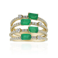 Anello in oro con Smeraldo Zambia AAA (CIRARI)