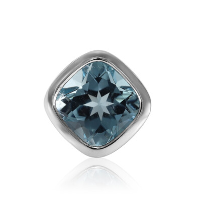 Ciondolo in argento con Topazio Blu Cielo (MONOSONO COLLECTION)