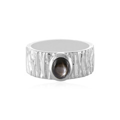 Anello in argento con Zaffiro Stellato Nero